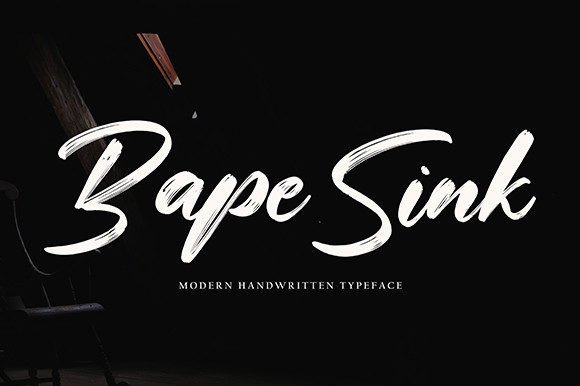 Bape Sink Font for Business