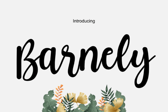 Barnely Font: Handwritten Elegance for Crafters