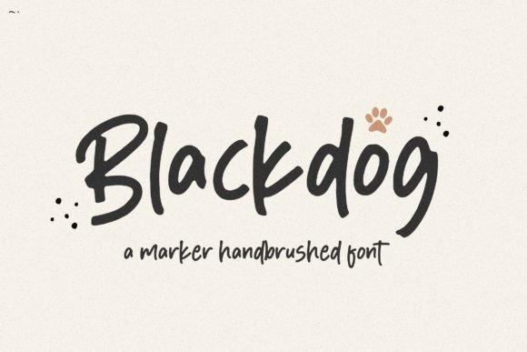 Blackdog Font: Handwritten Charm for Makers