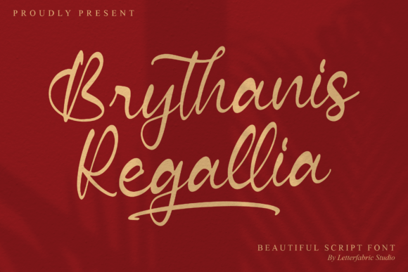 Brythanis Regallia: A Stylish Script Font
