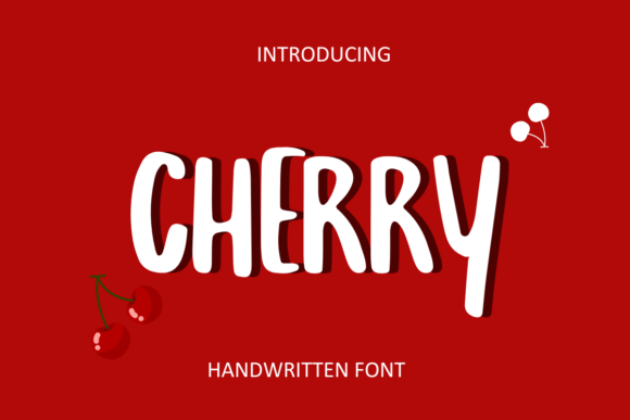 Cherry Font: Festive Handwritten Style