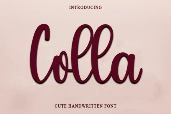 Colla Font: Elegant Script for Editorial Design