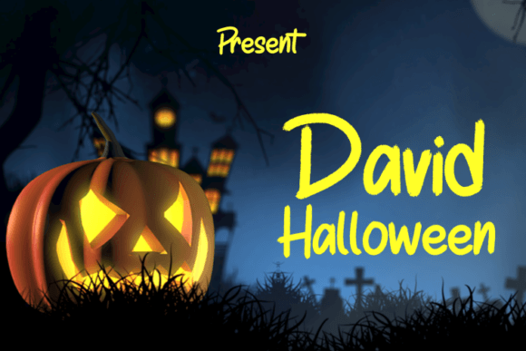David Halloween Font for Creative Projects