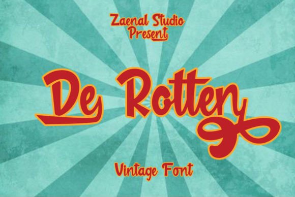 De Rotten Font: Retro Style for Editorial Design