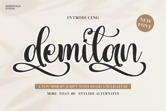 Demilan: A Flowing Font for Creative Projects