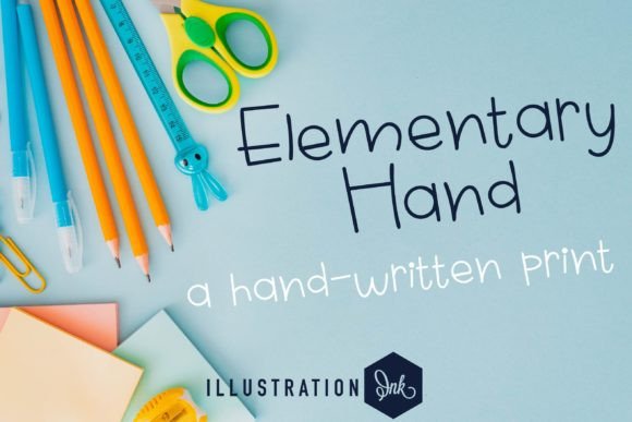 Elementary Hand: A Friendly Font for Creative Projects