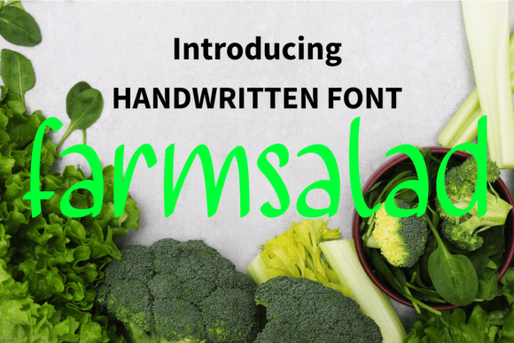 Farmsalad: A Handwritten Font for Web Design