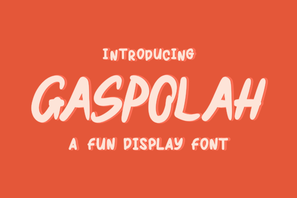 Gaspolah: A Bold Handwritten Font