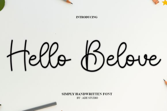 Hello Belove Font for Creative Campaigns