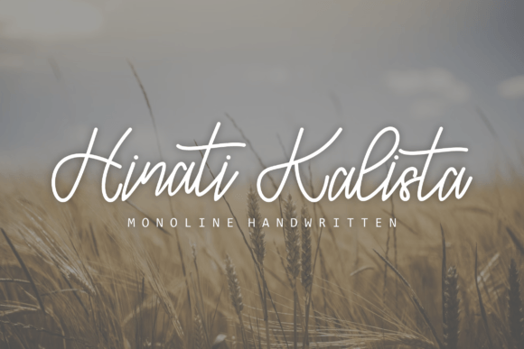 Hinati Kalista: A Luxurious Script Font