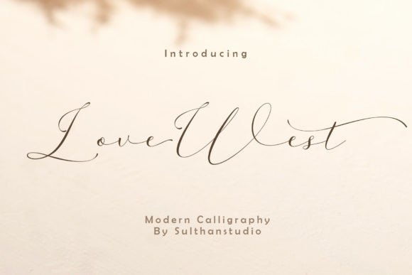 Love West Font for Web Design