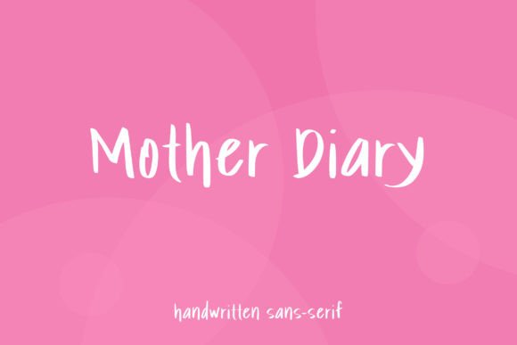Mother Diary Font for Web Design