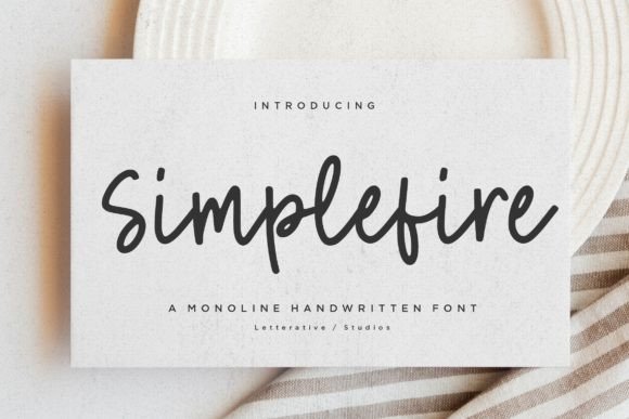 Simplefire: A Delicate Typeface for Elegant Design