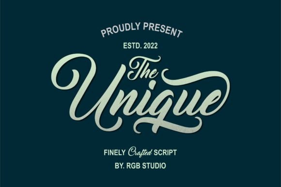 Unique: A Vintage Script Font for Web Design