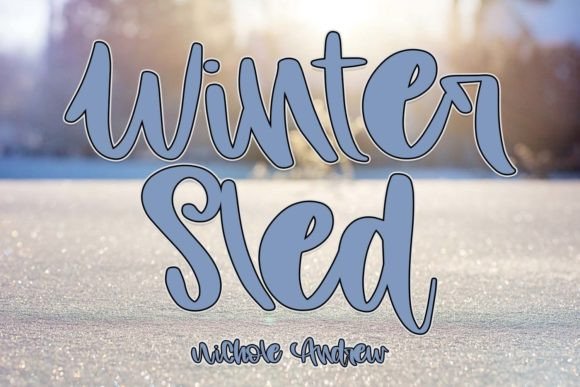 Winter Sled Font for Business Branding